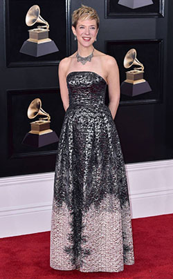 SARA CASWELL at the 2018 Grammys, Red Carpet Outfit: Outfit Ideas,  Red Carpet Dresses,  celebrity pictures,  Beautiful Celebs Pics,  Grammys  