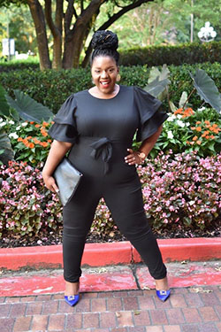 Latest Jumpsuit Outfits Ideas For Spring: Cute Chubby Girl Outfits,  Plus Size Jumpsuit Clothing  