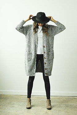 Salt and pepper cardigan outfit ideas: Crop top,  winter outfits,  Long Cardigan Outfits,  Cardigan  