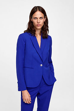 Fashion addict cobalt blue, bonprix Work Suit: Royal blue,  Cobalt blue,  Blazer Outfit,  Suit jacket,  Casual Outfits  