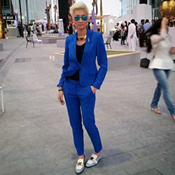 Blue Blazer Outfit Women, Casual wear, Formal wear: Informal wear,  Cobalt blue,  Blazer Outfit,  Formal wear,  Casual Outfits  