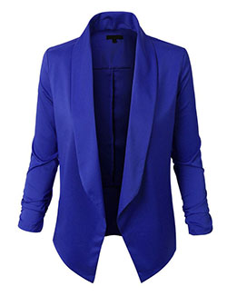 Cute & most liked cobalt blue, Fashion accessory: Cobalt blue,  Blazer Outfit,  Fashion accessory  