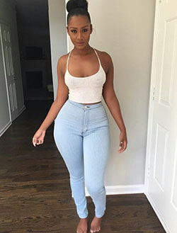 Slim thick girl outfits, Slim-fit pants: Slim-Fit Pants,  Hourglass figure,  Casual Outfits,  Slim Women  