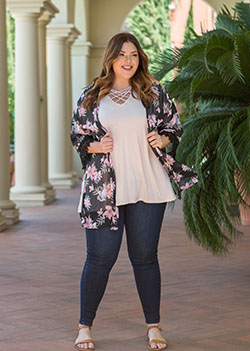 Classy Cheap Plus Size Kimono Cardigan Style: Kimono Outfit Ideas,  kimono outfits  