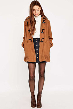 Urban outfitters outfits winter, Duffel coat: winter outfits,  Skirt Outfits,  Duffel coat,  Urban Outfitters,  Casual Outfits  