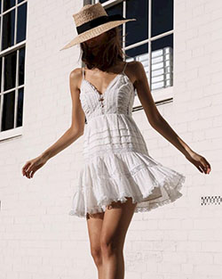 Zimmermann iris camisole dress, Wrap dress: summer outfits,  Straw hat  