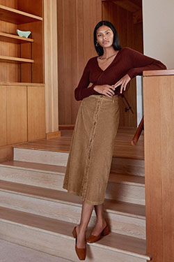 Valuable ideas for fashion model, Corduroy Button Skirt: shirts,  Skirt Outfits  
