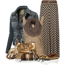 Special selection to select just trendy girl, The Gold Bag: Denim Outfits  