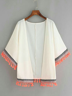 Transformar blusa em kimono, Woven fabric: kimono outfits  