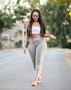 Purely fashionable palesa blue, South Africa: South Africa,  Tight Jeans Outfit  