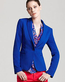 Plus size outfit cobalt blue, White & Blue Seashell: Royal blue,  Cobalt blue,  Blazer Outfit,  Casual Outfits  