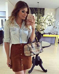 Looks de instagram feminino, Casual wear: Skirt Outfits,  Casual Outfits  
