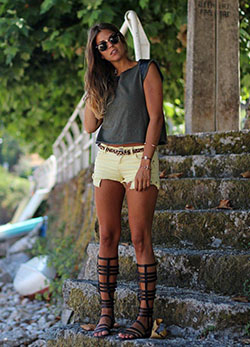 Gladiator Sandals Outfit: High-Heeled Shoe,  Gladiator Sandals Dresses  