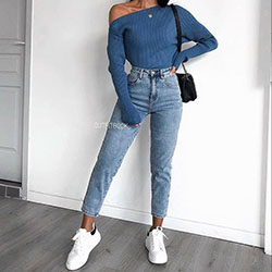 Mom jean outfits for school: winter outfits,  Mom jeans,  Trendy Outfits,  Casual Outfits  