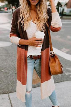 Cardigan de colores para mujer: Casual Outfits,  Long Cardigan Outfits,  Cardigan  