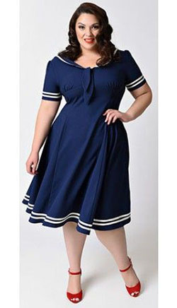 Plus size hell bunny sailor dress: Plus size outfit,  Clothing Ideas,  Vintage clothing,  Clubbing outfits,  Top Outfits,  Sailor dress  