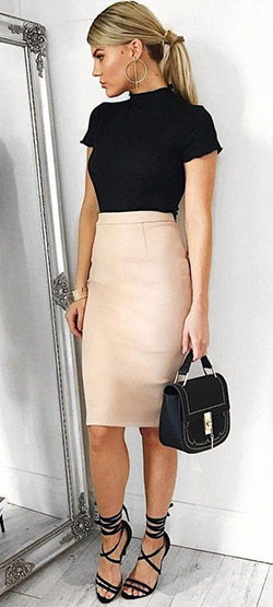 Trendy Outfits 2019 For School: Pencil skirt,  Informal wear,  Trendy Outfits,  Casual Outfits  