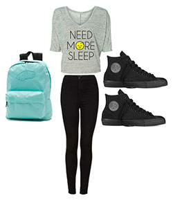 Cute Outfit Ideas for School, Teens: 