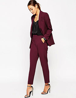 Latest Burgundy Pants Clothing For Thick Teenage Girl: Casual Outfits,  Cute Burgundy Pants Outfit,  Burgundy Pants  