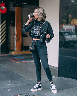 Trendy Outfits To Look Stylish In 2020: Leather jacket,  Trendy Outfits,  Casual Outfits  