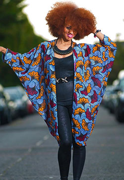 Fashion quotient with african print kimono, African wax prints: African Dresses,  kimono outfits  