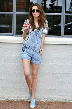 Absolutely nice and beautiful dungarees shorts outfits, Denim Dungaree Dress: Romper suit,  Overalls Shorts Outfits  