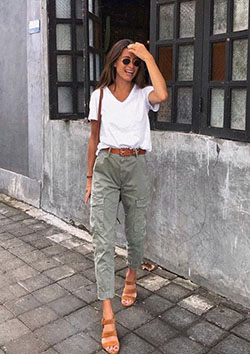 Fantastic outfits summer styles clothes, Casual wear: cargo pants,  Casual Outfits,  Street Style  
