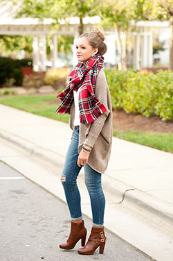 Cute outfits with ankle boots: Slim-Fit Pants,  Boot Outfits,  Casual Outfits,  Long Cardigan Outfits,  Short Boots  