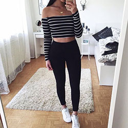 Girls favorite teen clothing styles, Casual wear: Slim-Fit Pants,  Casual Outfits,  School Outfits 2020  