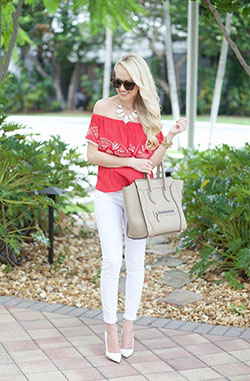 Cute Summer White Jeans Outfit Teenage: White Denim Outfits  