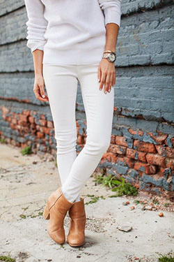 Outfits With White Denim, Casual wear, Slim-fit pants: Slim-Fit Pants,  shirts,  Casual Outfits,  White Denim Outfits  