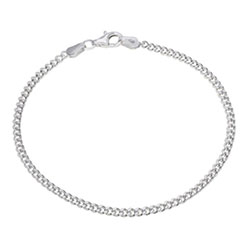 Sterling Silver 2.4mm Diamond Cut Curb Link Bracelet £9.00: Curb Bracelet,  Diamond Cut Curb Link Bracelet,  Link Bracelet,  bracelet  