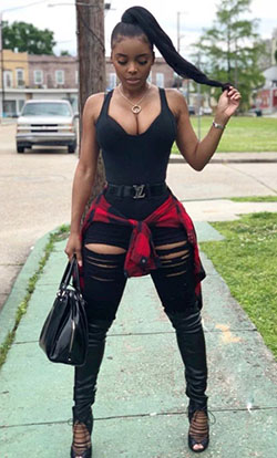 all black outfit ideas | swag outfit ideas: black girl outfit,  Baddie Outfits,  ebony teen  