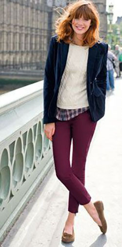 Cute Wine Colored Pants Outfits Ideas For Job Interveiw: Trendy Burgundy PantsOutfit,  Cute Burgundy Pants Outfit  