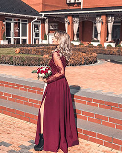 Aleksandra Glance dress, gown formal wear outfits for women: Cute Hairstyles,  Formal wear,  Red Gown  