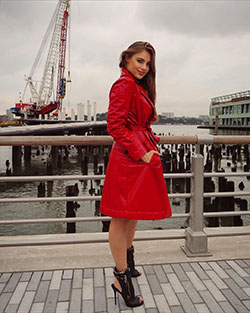 Xenia Tchoumitcheva dress trench coat, coat cute outfit ideas: Trench coat  