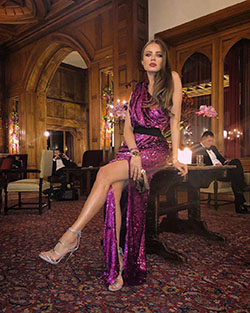 Magenta and purple dress, legs photo, apparel ideas: Fashion photography,  Haute couture  