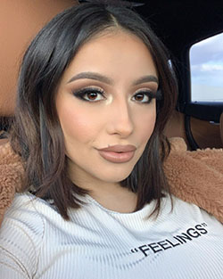 Erika Rodriguez Pretty Face, Lip Makeup, Simple Hairstyle: Jeans Outfit  
