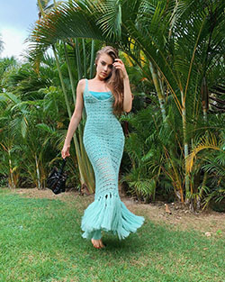 Turquoise and green strapless dress, gown formal wear: Strapless dress,  Formal wear  