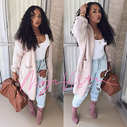 White and pink colour ideas with sweater, blazer, jeans: T-Shirt Outfit,  Date Outfits,  White And Pink Outfit  