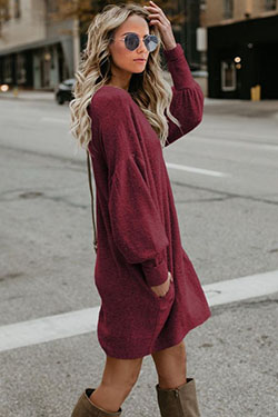 Dress: Casual Outfits,  Magenta And Maroon Outfit  