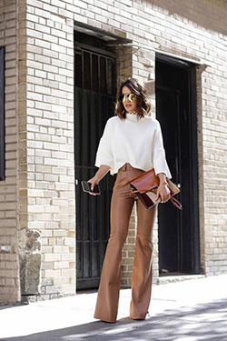 Looks elegantes com calça flare: fashion model,  Fashion accessory,  Street Style,  Bell Bottoms,  Classy Fashion  