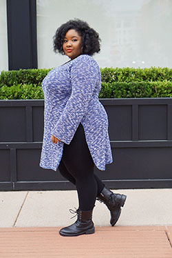 Blue colour outfit ideas 2020 with tights, jeans: Street Style,  Tess Holliday,  Blue Outfit  