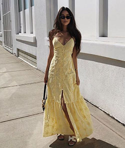Yellow outfit Pinterest with cocktail dress, wedding dress, dress: Cocktail Dresses,  Wedding dress,  Bella Hadid,  fashion model,  Fashion outfits,  Haute couture,  Formal wear  
