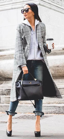 Outfit informal coat outfit, street fashion, casual wear: Casual Outfits,  Street Style  