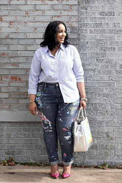 Street style plus size fashion: shirts,  Date Outfits,  Street Style  