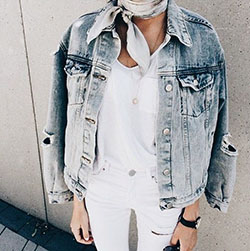 Outfit Pinterest with trousers, shorts, jacket: Denim Outfits,  T-Shirt Outfit,  Street Style  