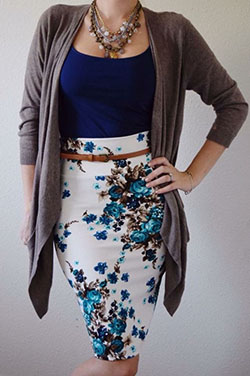 Classy outfit lularoe pencil skirt floral pencil skirt, pencil skirt: Pencil skirt,  Skirt Outfits,  Turquoise And Brown Outfit  