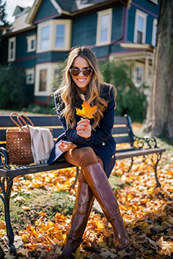 Gal meets glam boots, wellington boot, street fashion, brown boots, riding boot: Riding boot,  Brown Boots,  Wellington boot,  Street Style,  Yellow And Orange Outfit,  Brown Boots Outfits  
