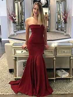 Clothing ideas strapless prom dress bridal party dress, bridesmaid dress: Evening gown,  Bridesmaid dress,  Strapless dress,  fashion model,  Prom Dresses,  Formal wear,  Bridal Party Dress,  Red Outfit  